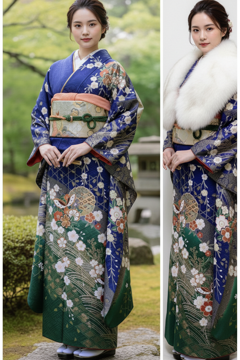Kyo-Yuzen Furisode Pinterest