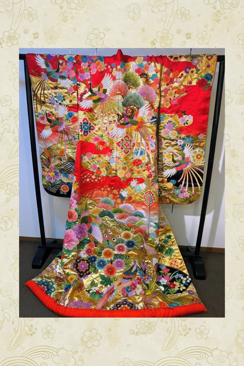 相良刺繍 色打掛 Pinterest