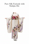 Pure Silk Furisode with Nishijin Obi