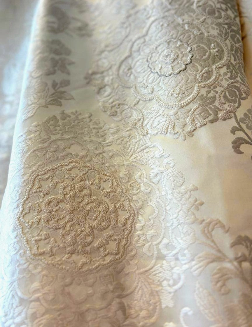 Pure Silk Shiromuku White Wedding Kimono with Sagara Embroidery - Phoenix