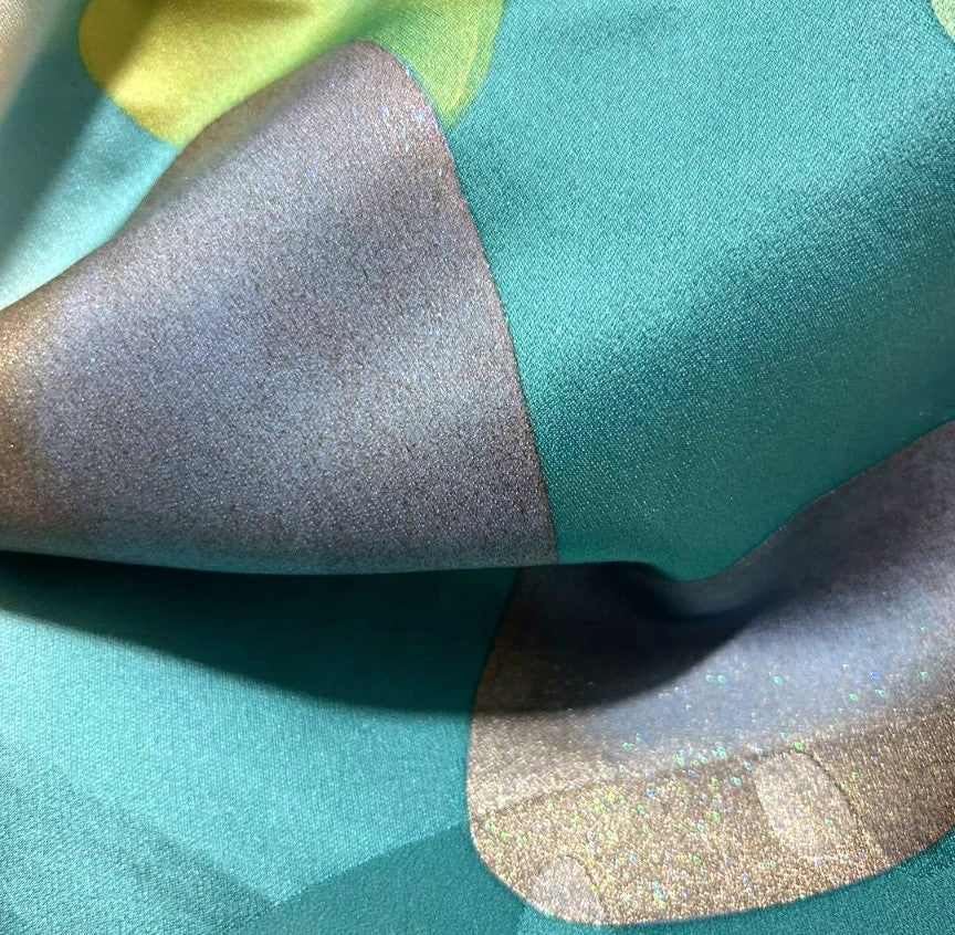 Luxurious Furisode 4-Piece Set | Turquoise Blue Butterfly | Tall Size | Free Shipping
