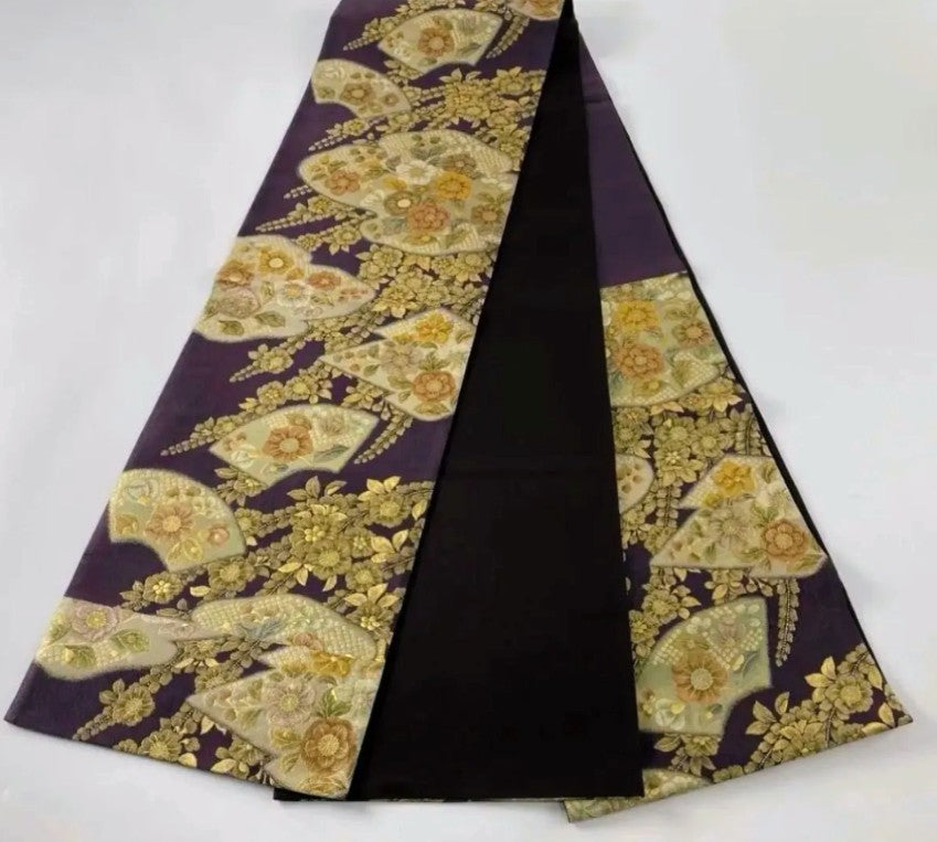 Tsujigahana Houmongi Kimono & Fukuro Obi Set - Authentic Silk - Pre-owned　「Free Shipping Included」